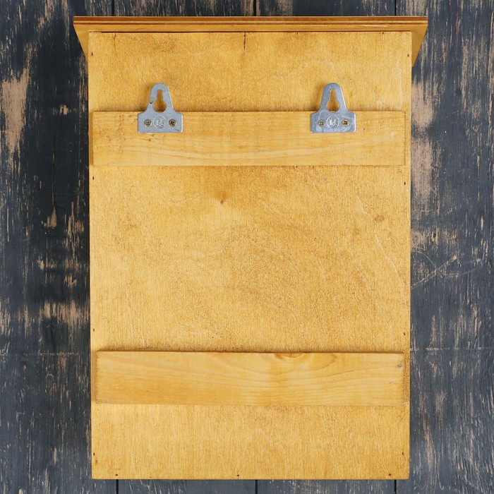 Почтовый ящик "Олень" орех, с замком, открывается на себя