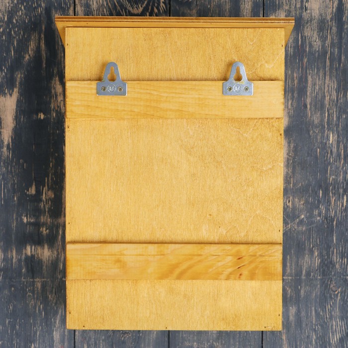 Почтовый ящик "Бабочка" орех, с замком, открывается на себя