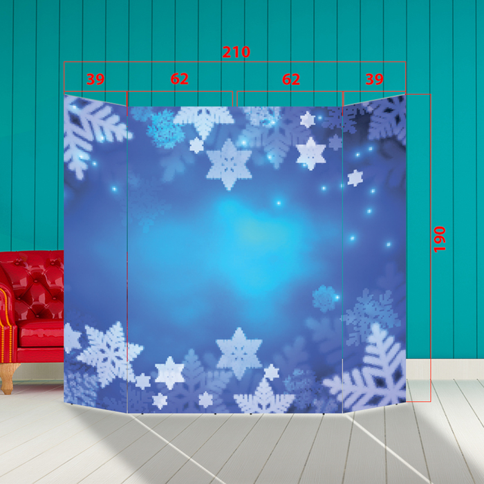 Ширма - Фотозона "Зимние узоры" 210×190см