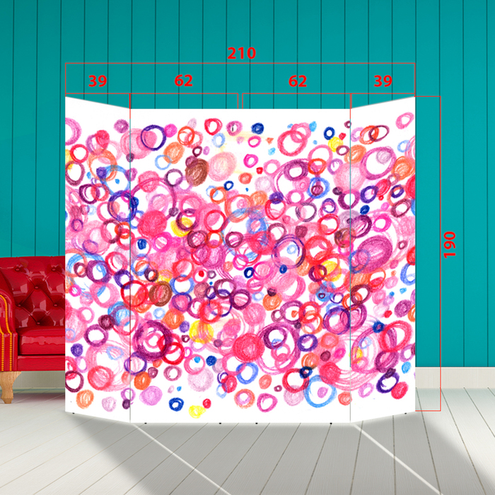 Ширма - Фотозона "Мыльные пузыри" 210×190см