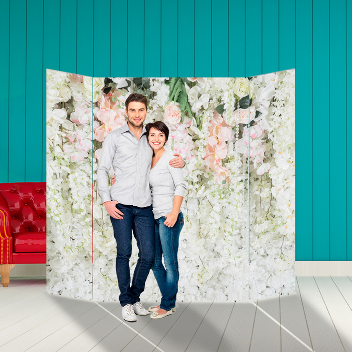 Ширма - Фотозона "Стена в цветах" 210×190см