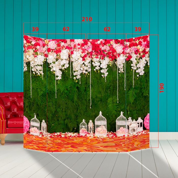 Ширма - Фотозона "Весенние цветы" 210×190см