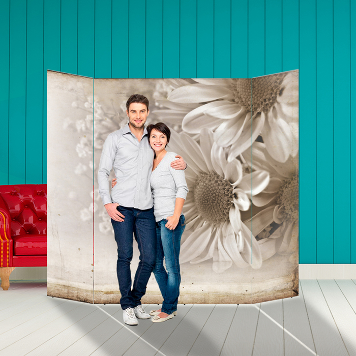 Ширма - Фотозона "Ромашки" 210×190см