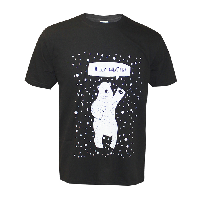 Футболка мужская, цвет чёрный, размер 52