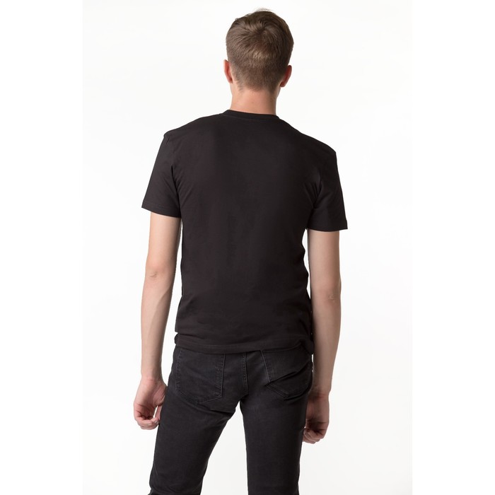 Футболка мужская, цвет чёрный, размер 54