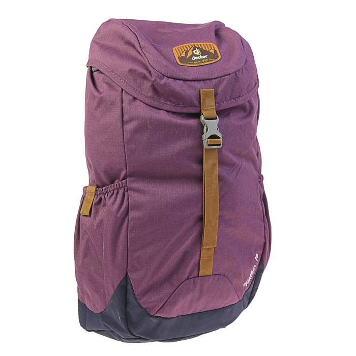Рюкзак молодежный эргоном.спинка на кулиске с замком Deuter 46*26*19 Walker 16 сливовый