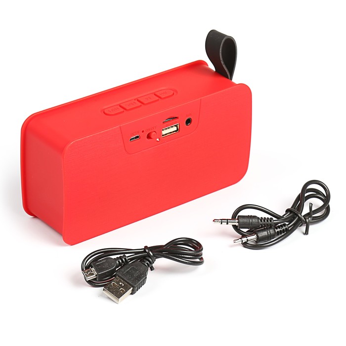Беспроводная колонка Bluetooth, карты TF, microUSB, USB, AUX, текстиль, подвес, микс