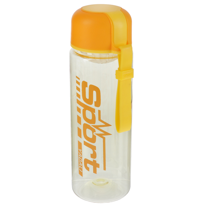 Бутылка для воды 650 мл Sport, на резиновом браслете, микс, 7х8х23 см
