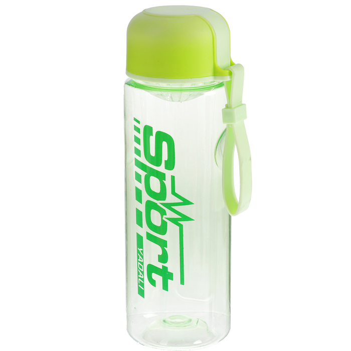 Бутылка для воды 650 мл Sport, на резиновом браслете, микс, 7х8х23 см