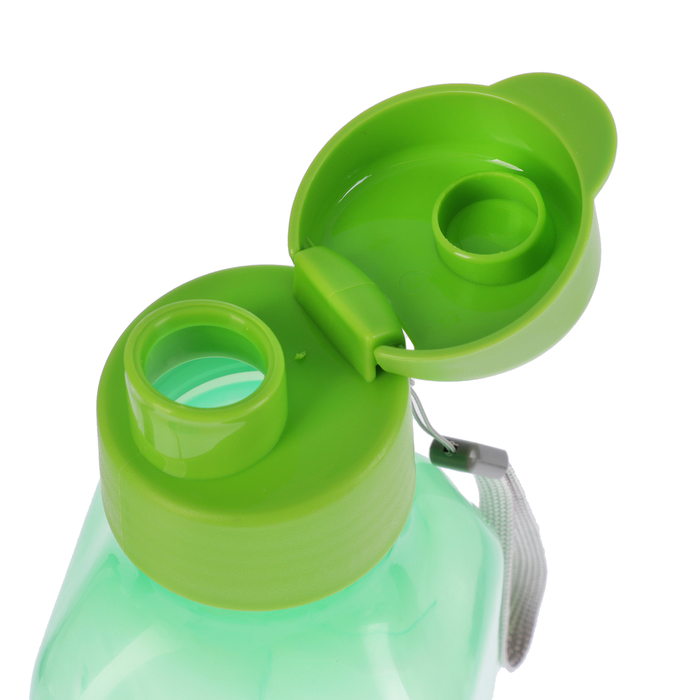 Бутылка для воды 750 мл fun&fun, выпуклая, на шнурке, микс, 8х8х26 см