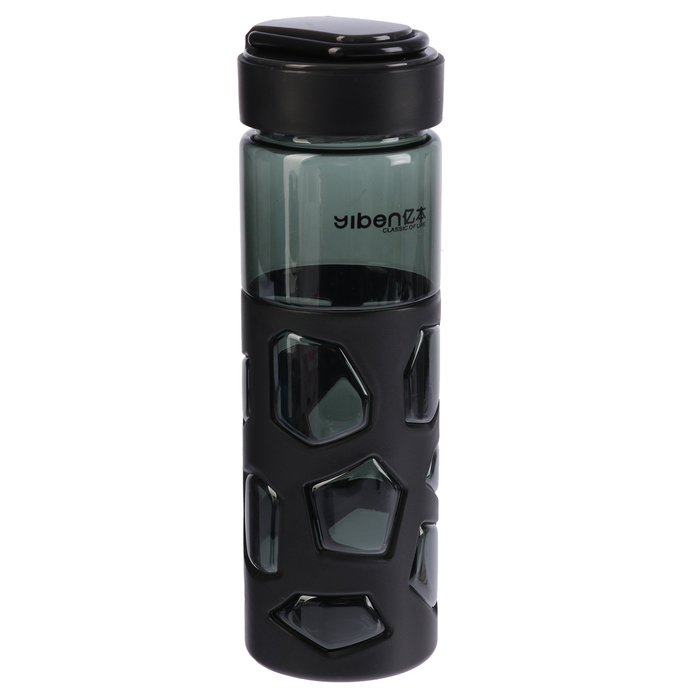 Бутылка для воды 550 мл «Пятнышки», на карабине, в пластиковом чехле, микс, 6х6х21 см