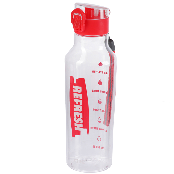 Бутылка для воды 680 мл «Море, солнце, пляж», микс, 6.5х6.5х24 см