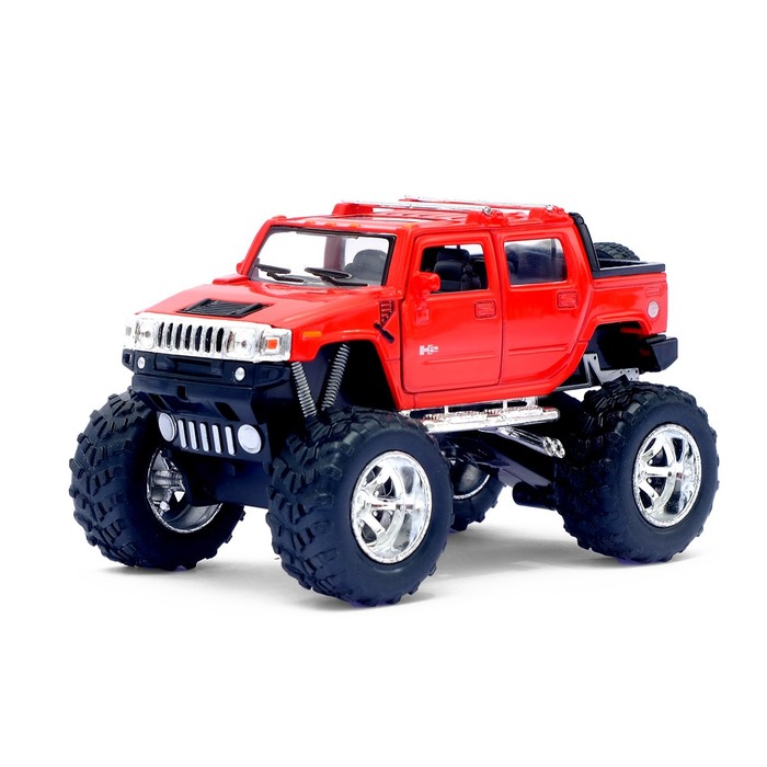 Машина металлическая Hummer H2 SUT (Off Road), масштаб 1:40, открываются двери, инерция, МИКС