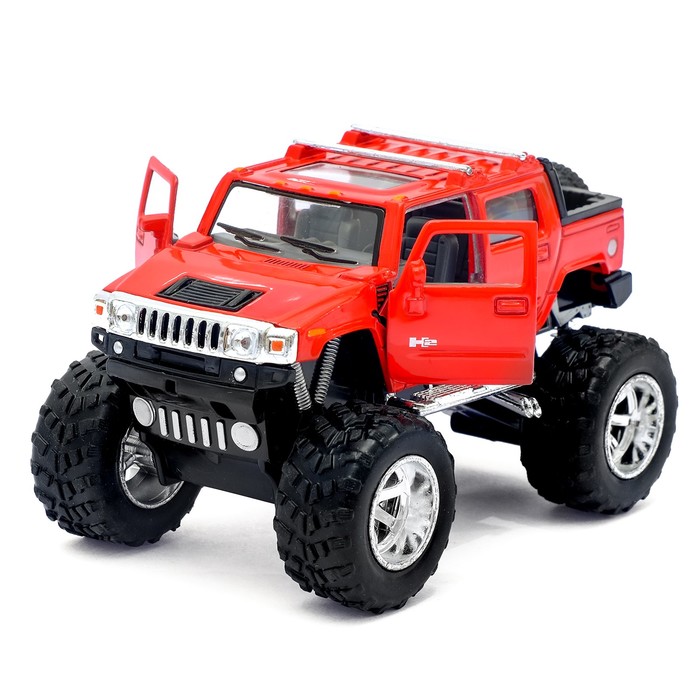 Машина металлическая Hummer H2 SUT (Off Road), масштаб 1:40, открываются двери, инерция, МИКС