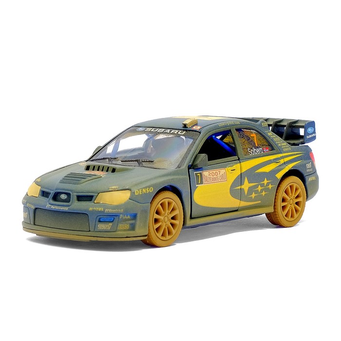 Машина металлическая Subaru Impreza WRC (Muddy), масштаб 1:36, открываются двери, инерция, МИКС