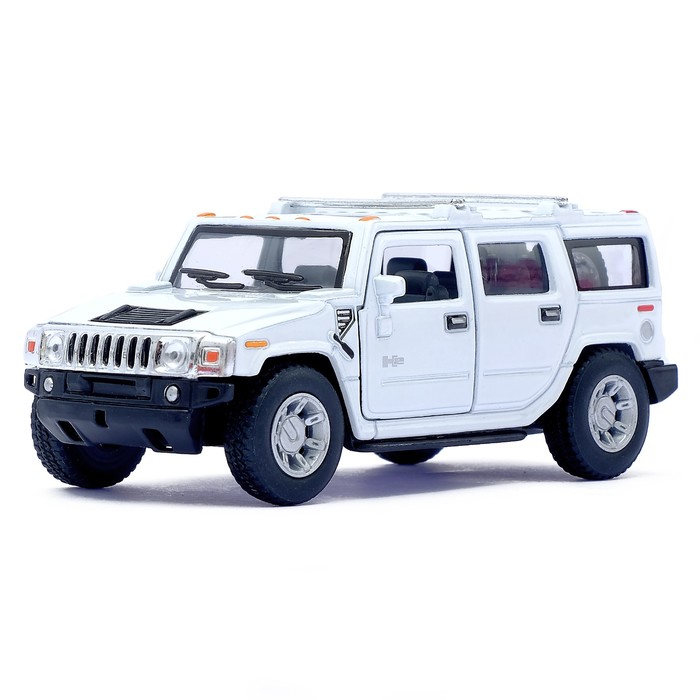 Машина металлическая Hummer H2 SUV, масштаб 1:40, открываются двери, инерция, МИКС