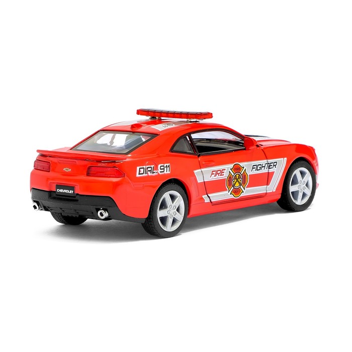 Машина металлическая Chevrolet Camaro (Police/Fire Fighter), масштаб 1:38, открываются двери, инерция, МИКС