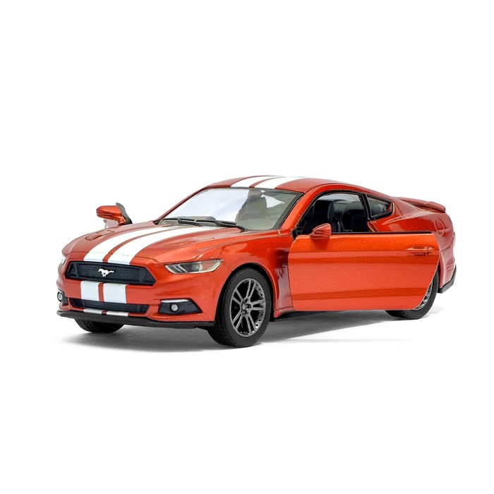 Машина металлическая Ford Mustang GT, масштаб 1:38, открываются двери, инерция, МИКС