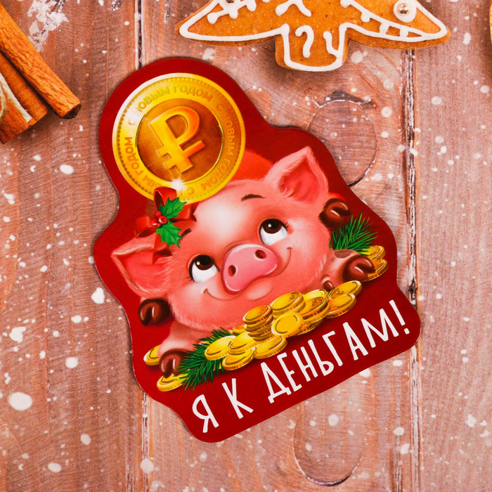 Магнит "Я к деньгам!"