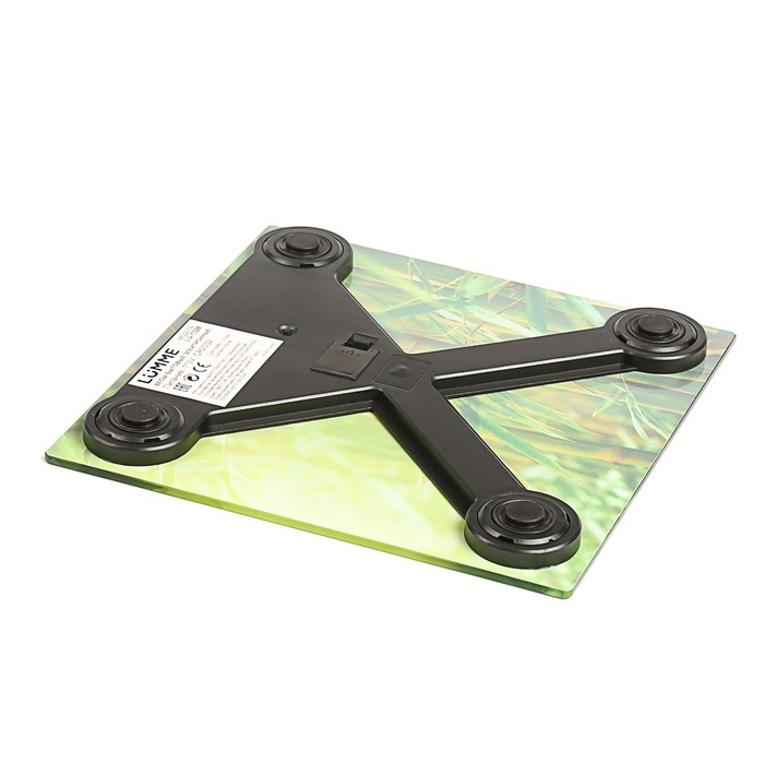 Весы напольные LUMME LU-1328, электронные, до 180 кг, "бамбуковый лес"