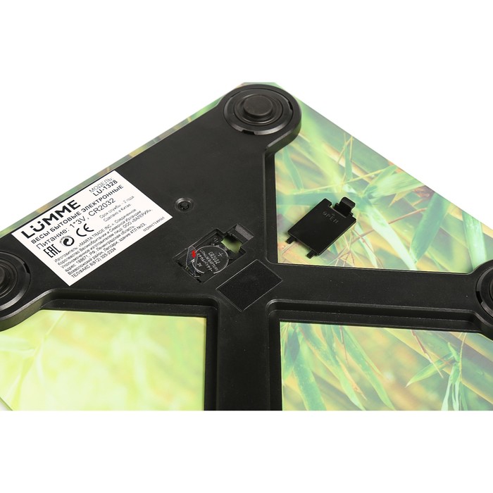 Весы напольные LUMME LU-1328, электронные, до 180 кг, "бамбуковый лес"