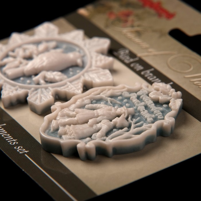 Набор камей "Птица на ветке" (2 шт)