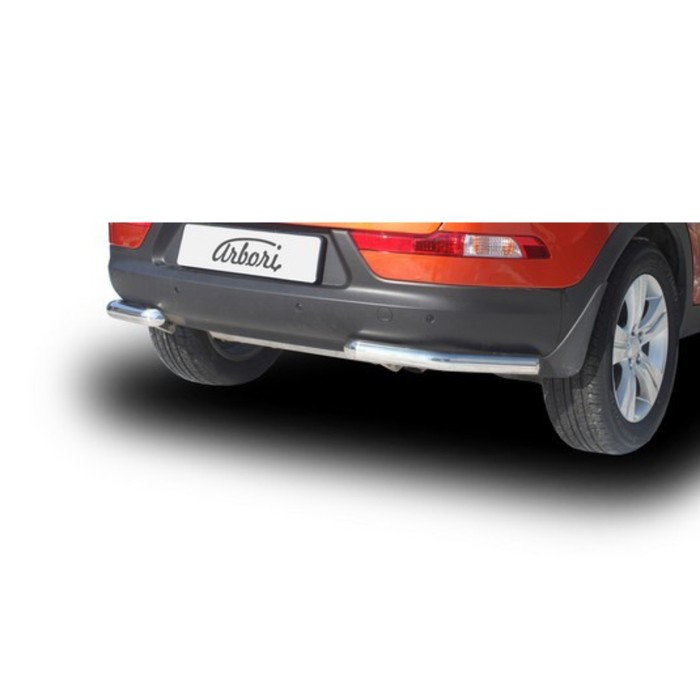 Защита заднего бампера "уголки" Arbori d57 KIA SPORTAGE 2010-