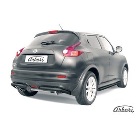 

Защита заднего бампера "уголки" Arbori d57 черные NISSAN JUKE 2WD 2010-