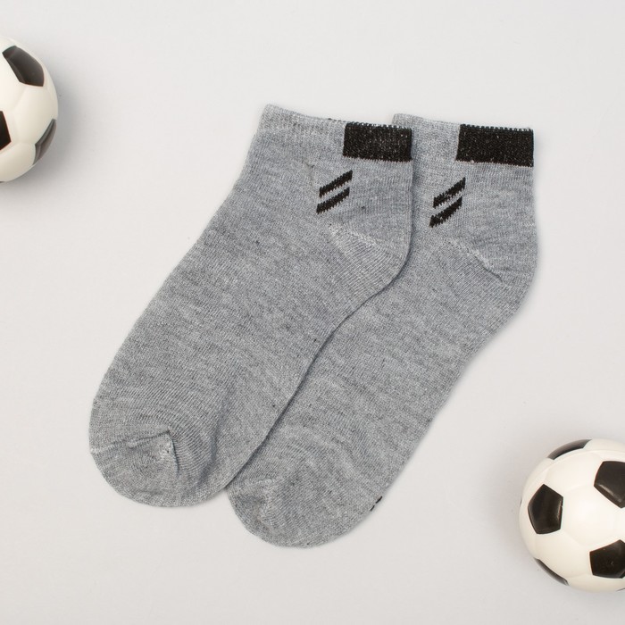 Носки низкие для мальчика Collorista "Классика", размер 17 (6-8 лет), цвет серый
