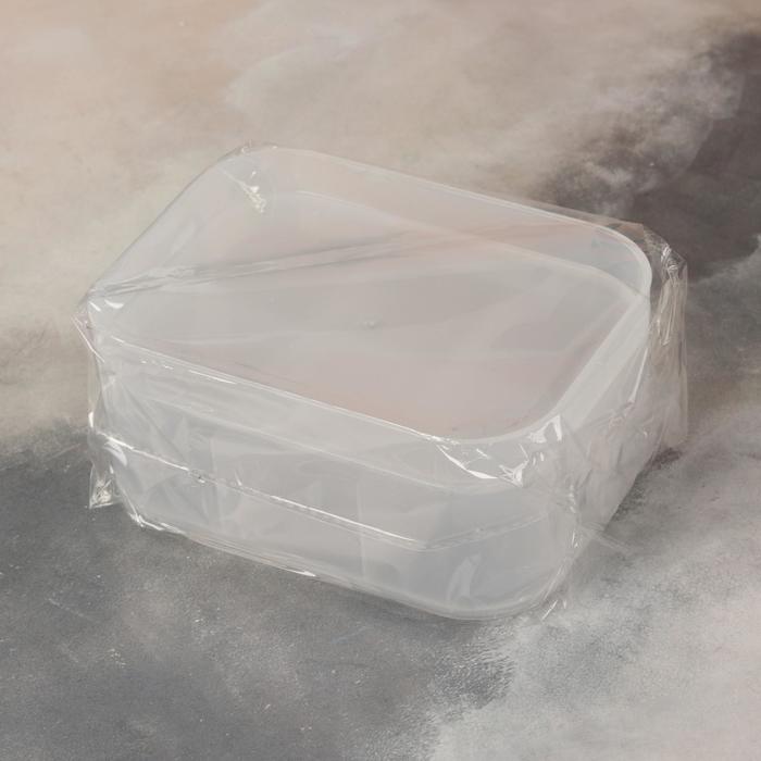 Органайзер для хранения косметических принадлежностей, с крышкой, 6 секций, цвет матовый белый