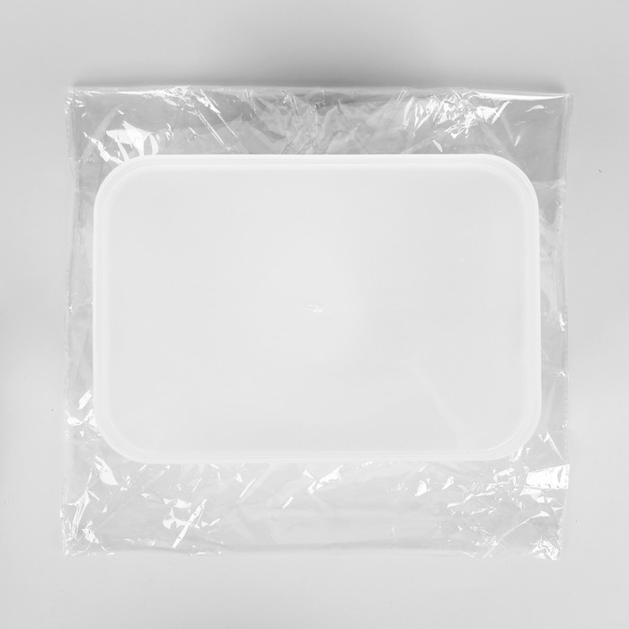 Органайзер для хранения косметических принадлежностей, с крышкой и ручками, цвет матовый белый