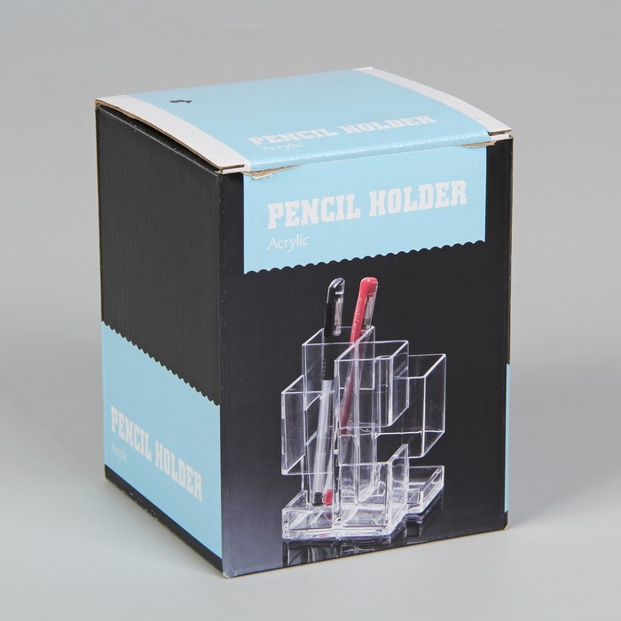 Органайзер для хранения косметических принадлежностей "Конструктор", 4 секций, цвет прозрачный