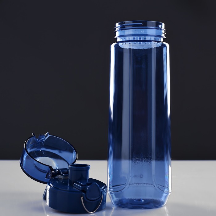 Бутылка для воды 700 мл, со шкалой, микс, 7.5х7.5х23.5 см