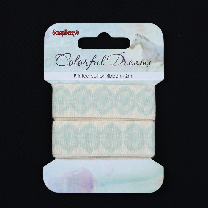 Лента декоративная "Цветные сны" хлопок, 2 см, 2м