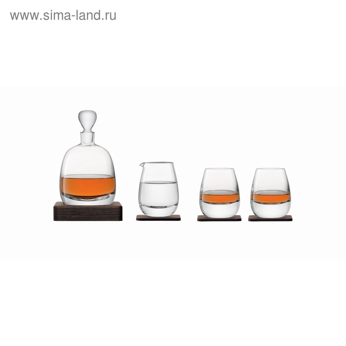 фото Набор для виски с деревянными подставками islay whisky lsa international