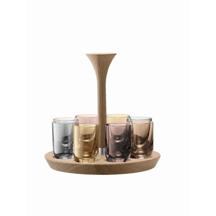 Набор для водки Polka, 60 мл, металлик