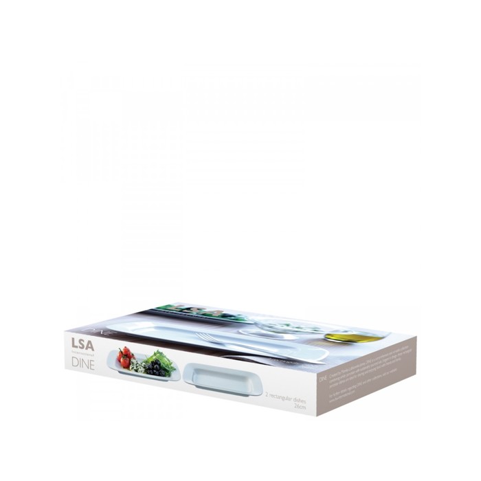 Набор из 2 прямоугольных блюд Dine, 26 см