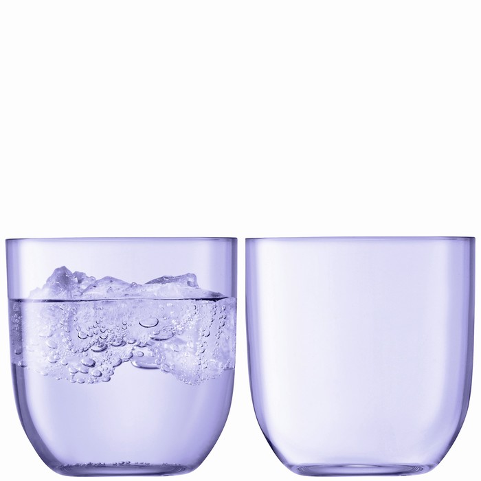 Набор из 2 стаканов Hint, 400 мл, фиолетовый