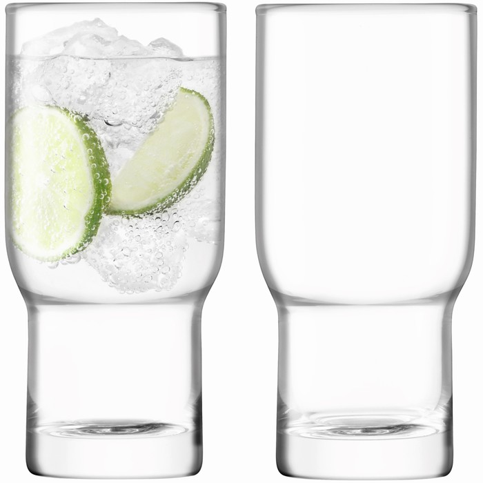 Набор из 2 хайболов Utility, 390 мл, прозрачный