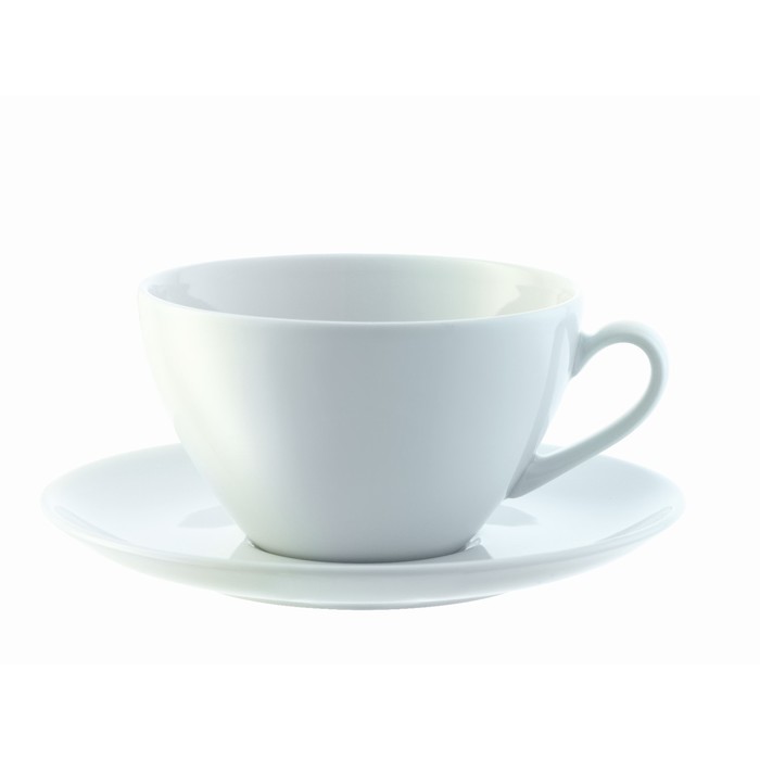 Набор из 4 округлых чашек с блюдцем Dine, 350 мл