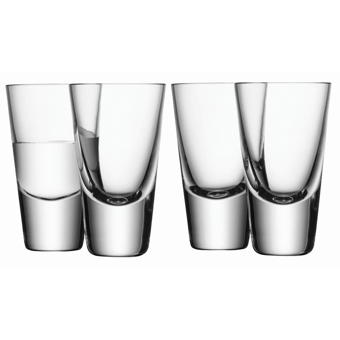 Набор из 4 стопок для водки Bar, 100 мл
