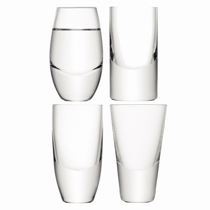 Набор из 4 стопок для водки LuLu, 52-55 мл