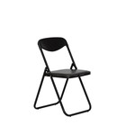 Стул JACK BLACK, искусственная кожа, чёрный