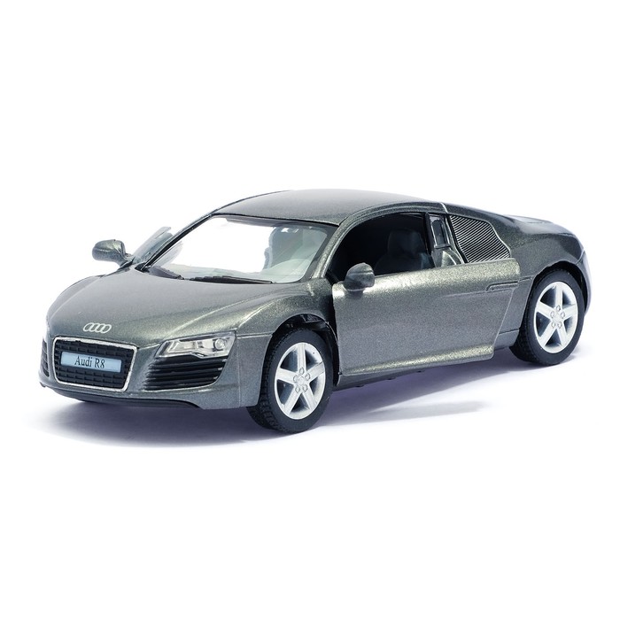 Машина металлическая Audi R8, масштаб 1:36, открываются двери, инерция, МИКС