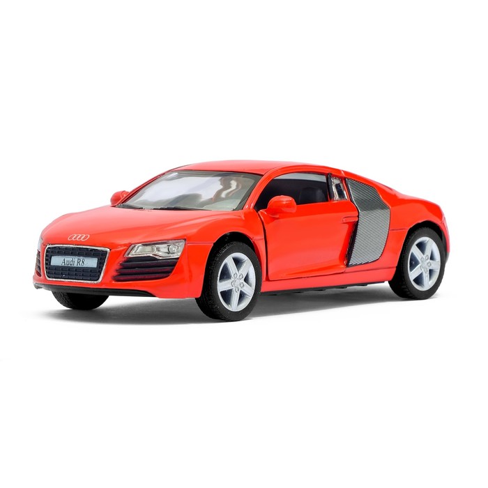 Машина металлическая Audi R8, масштаб 1:36, открываются двери, инерция, МИКС