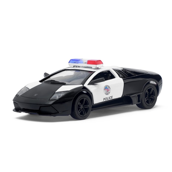 Машина металлическая Lamborghini Murcielago LP640 (Police), масштаб 1:36, открываются двери, инерция, МИКС