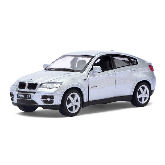 Машина металлическая BMW X6, масштаб 1:38, открываются двери, инерция, МИКС