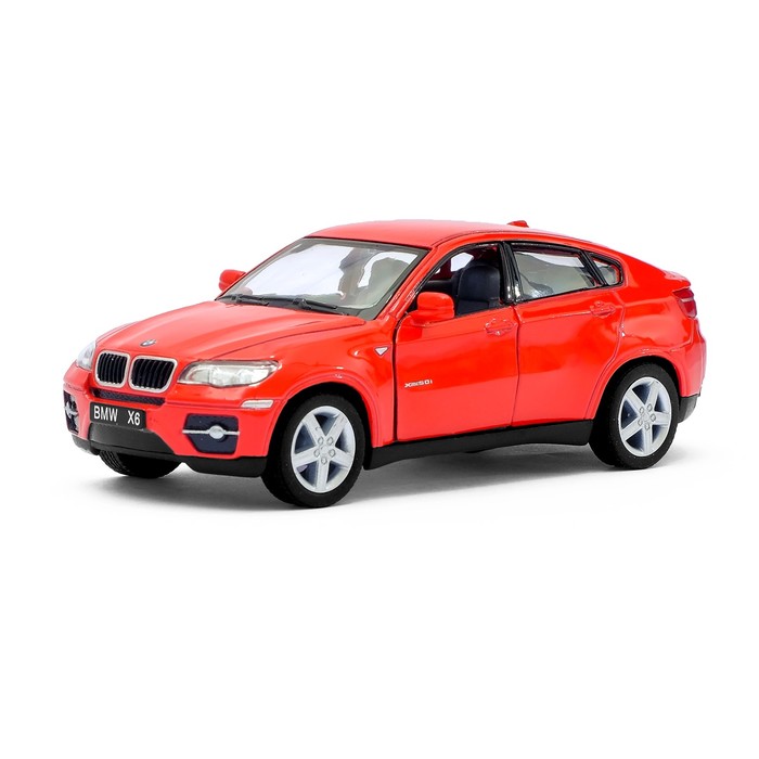 Машина металлическая BMW X6, масштаб 1:38, открываются двери, инерция, МИКС