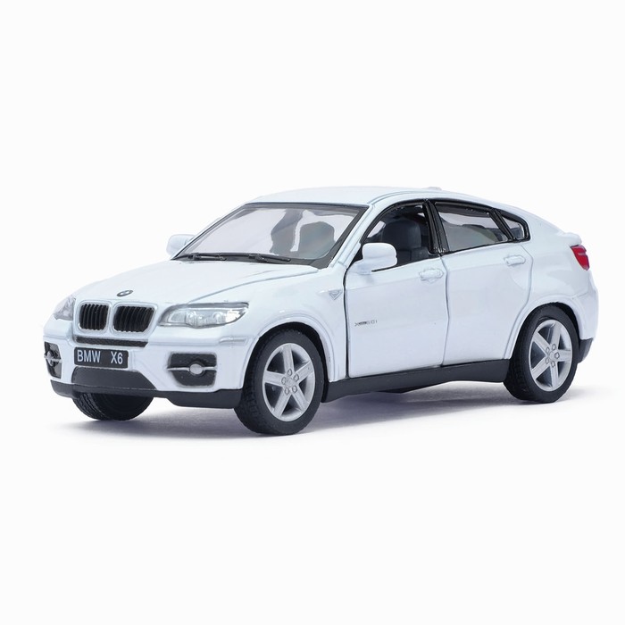 Машина металлическая BMW X6, масштаб 1:38, открываются двери, инерция, МИКС