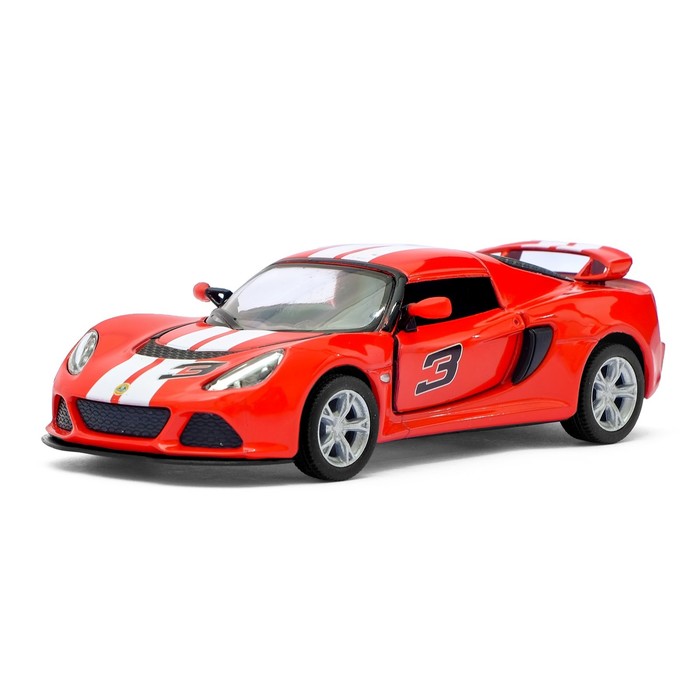 Машина металлическая Lotus Exige S, масштаб 1:32, открываются двери, инерция, МИКС